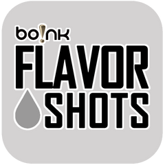 bo!nk Flavor Shots logo on a gray background