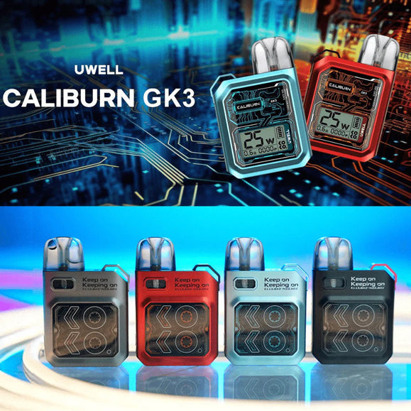 Caliburn GK3 pod kits now available.
