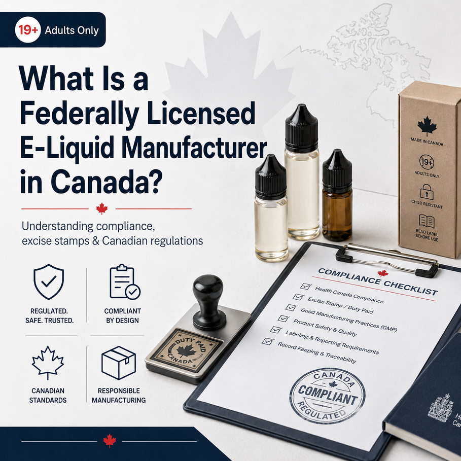 What is a Federally Licensed E-Liquid Manufacturer Image