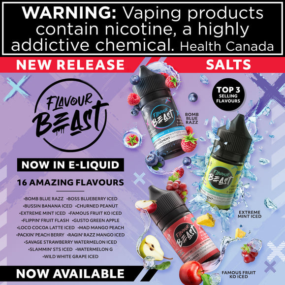 Flavour Beast 30ml Salts now available!