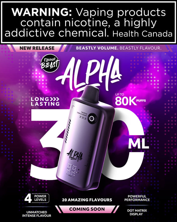 Meet the Flavour Beast ALPHA 80K | 30mL Power & Up to 80,000 Puffs