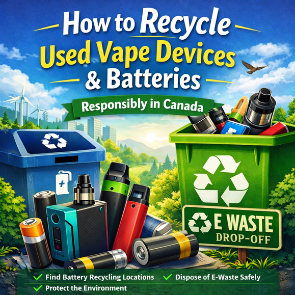 How to recycle used vape devices responsibly