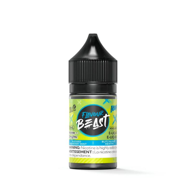 Flavour Beast salt e-juice Blessed Blueberry Mint flavor 30ml.