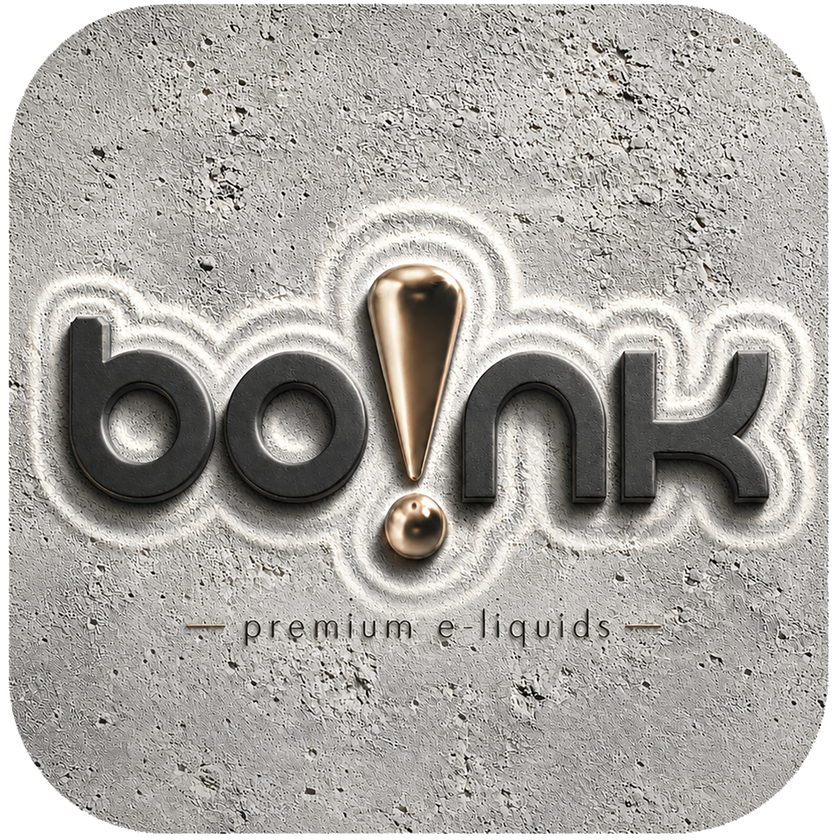 Boink logo on a sand background