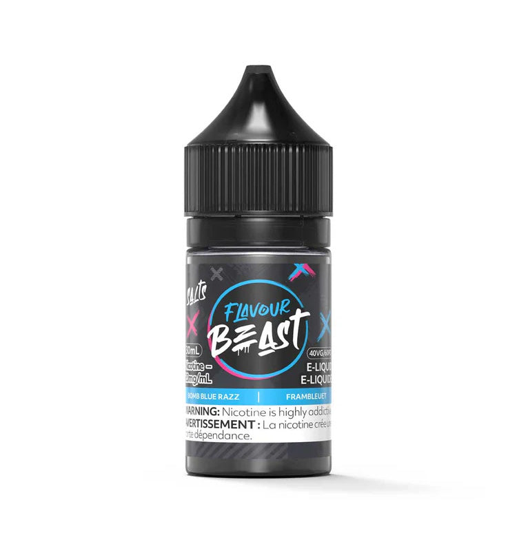 Flavour Beast salt e-juice Bomb Blue Razz flavor 30ml.