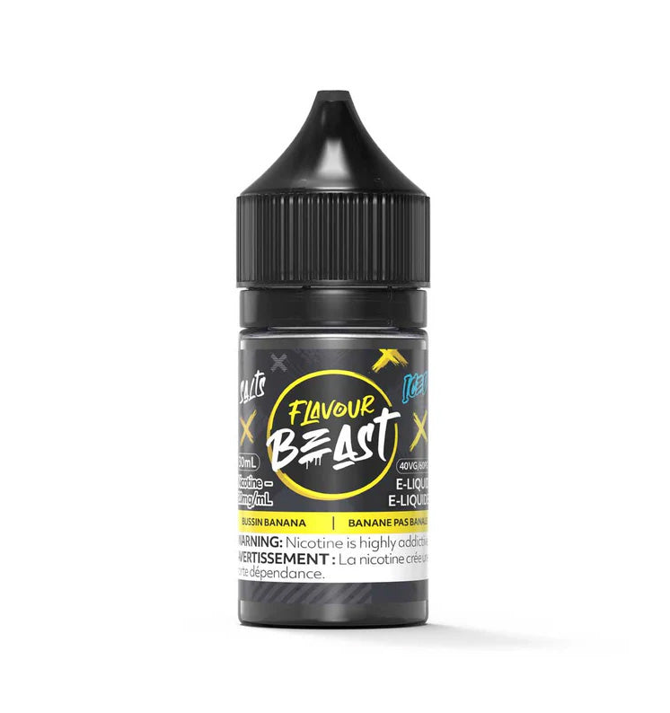 Flavour Beast salt e-juice Bussin Banana flavor 30ml.