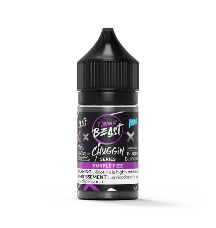 Flavour Beast salt e-juice Chuggin' Purple Fizz flavor 30ml.