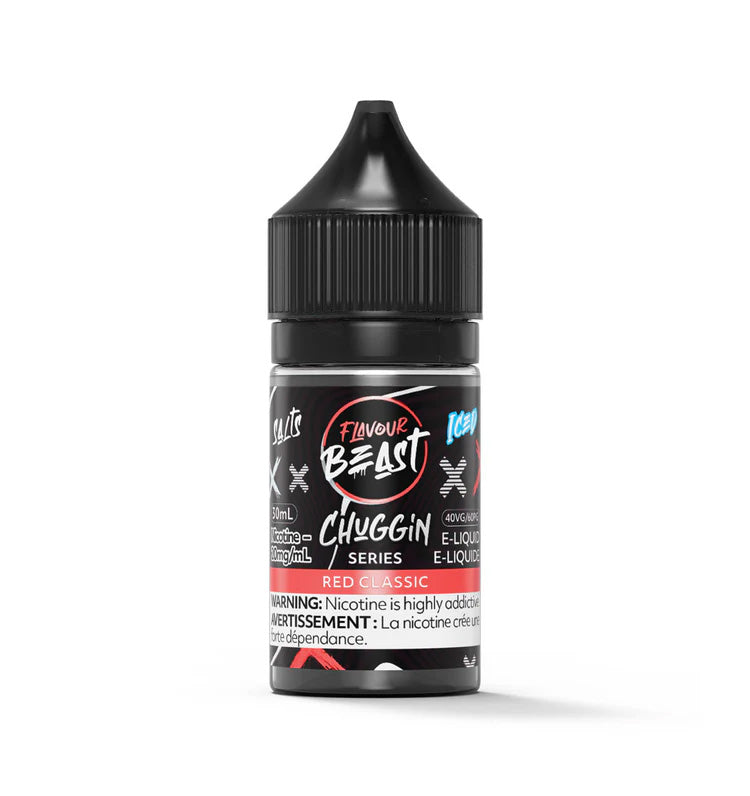 Flavour Beast salt e-juice Chuggin' Red Classic flavor 30ml.