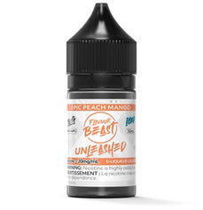Flavour Beast salt e-juice Epic Peach Mango flavor 30ml.