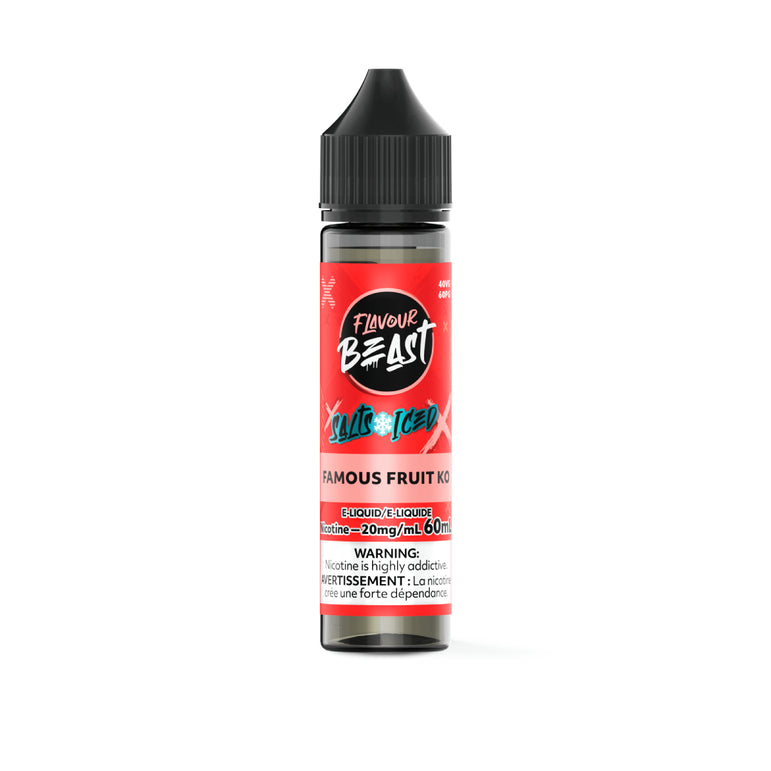 Flavour Beast vape juice bottle on a white background