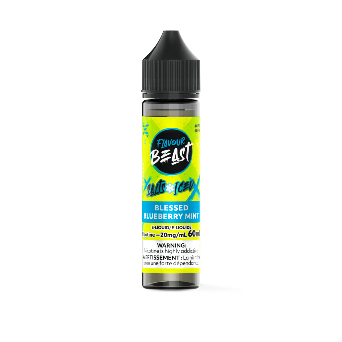 Vape juice bottle with 'Flavour Beast' branding on a white background