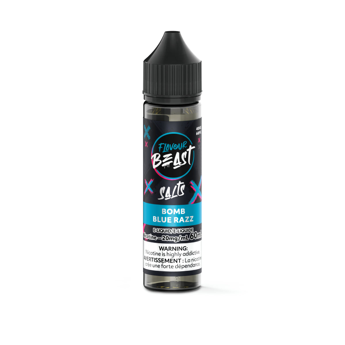 Vape juice bottle with 'Flavour Beast' branding on a white background