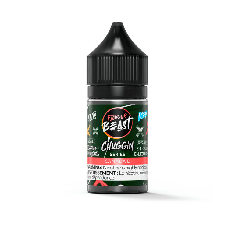 Flavour Beast Chuggin' e-liquid bottle on a white background