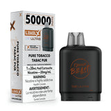 Vape device and packaging with 'Flavour Beast' branding on a white background