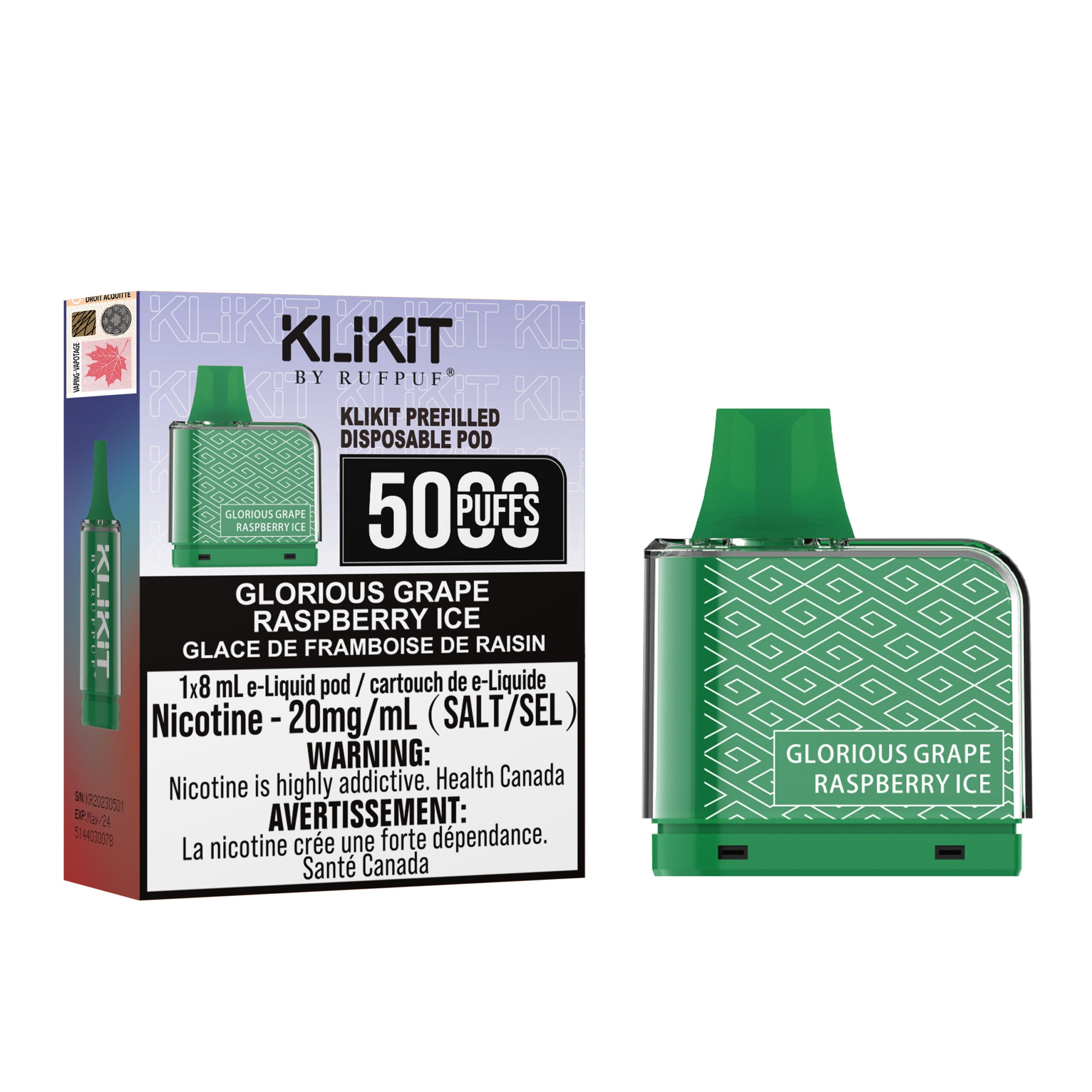 Glorious Grape Raspberry Ice Klikit Pod