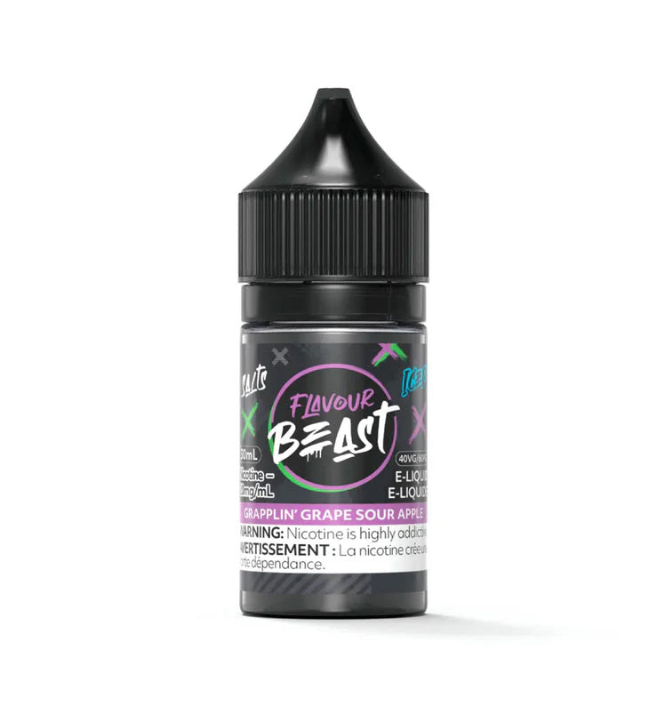 Flavour Beast salt e-juice Grapplin' Grape flavor 30ml.