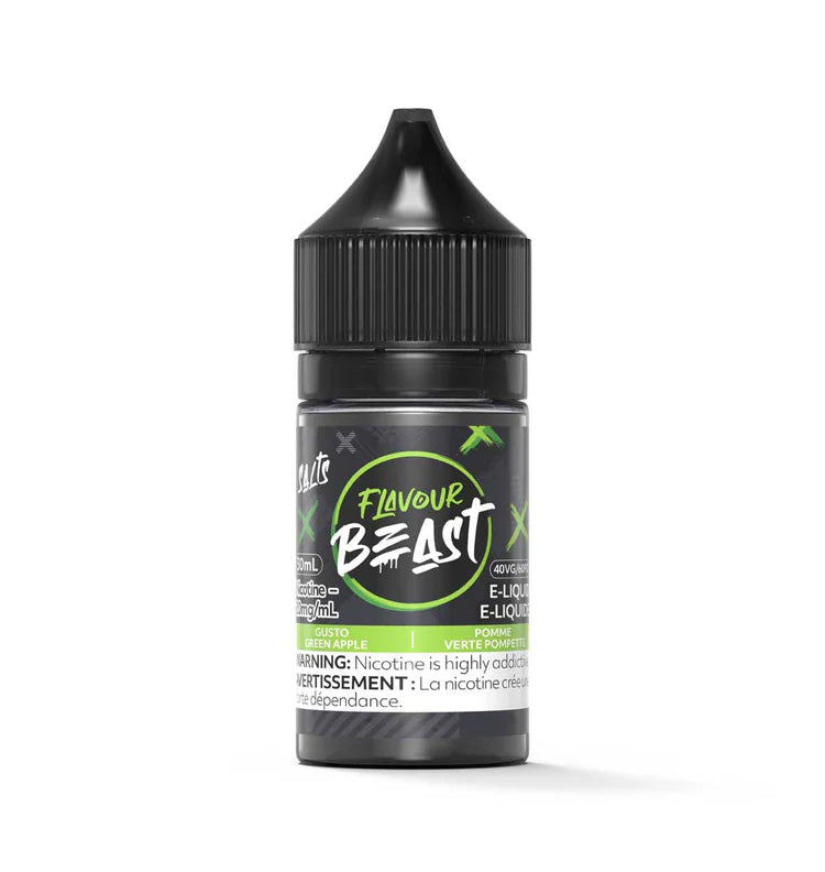 Flavour Beast salt e-juice Gusto Green Apple flavor 30ml.