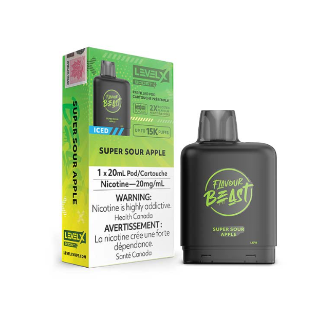 Flavour Beast vape device and packaging on a white background