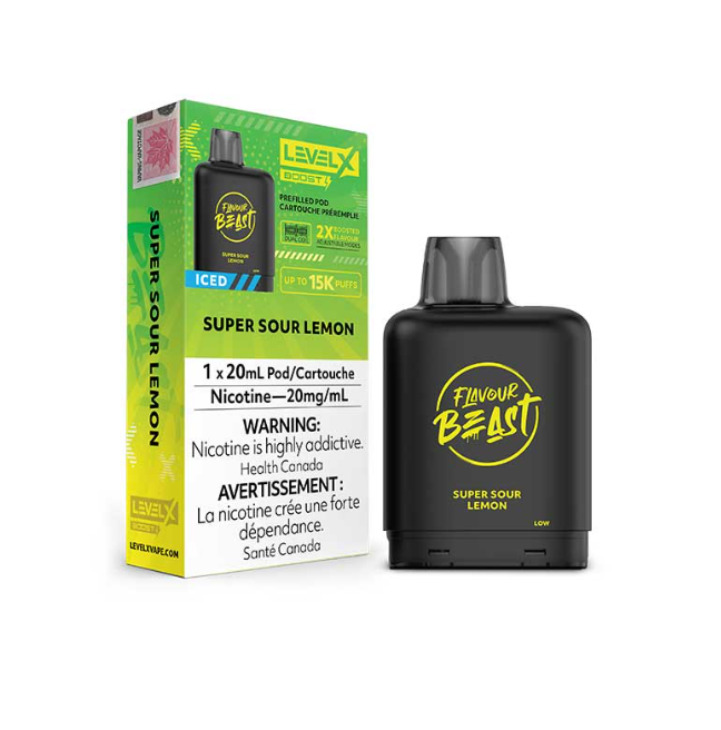 Flavour Beast vape device and packaging on a white background