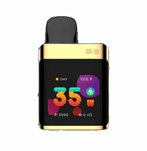 UWell Caliburn G3 Luxury Gold vape device on a white background