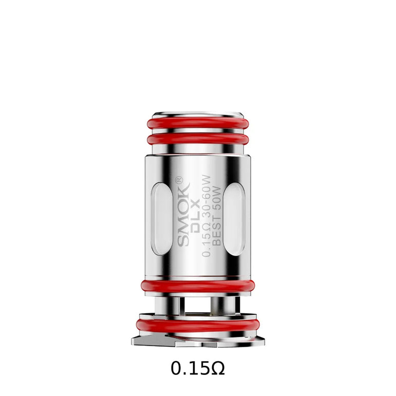 SMOK Nord6 silver and red vape coil with 'SMOK' branding on a white background