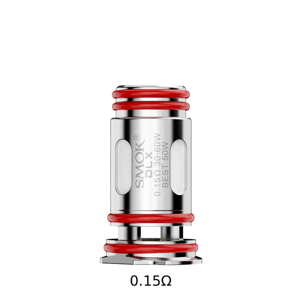 SMOK Nord6 silver and red vape coil with 'SMOK' branding on a white background