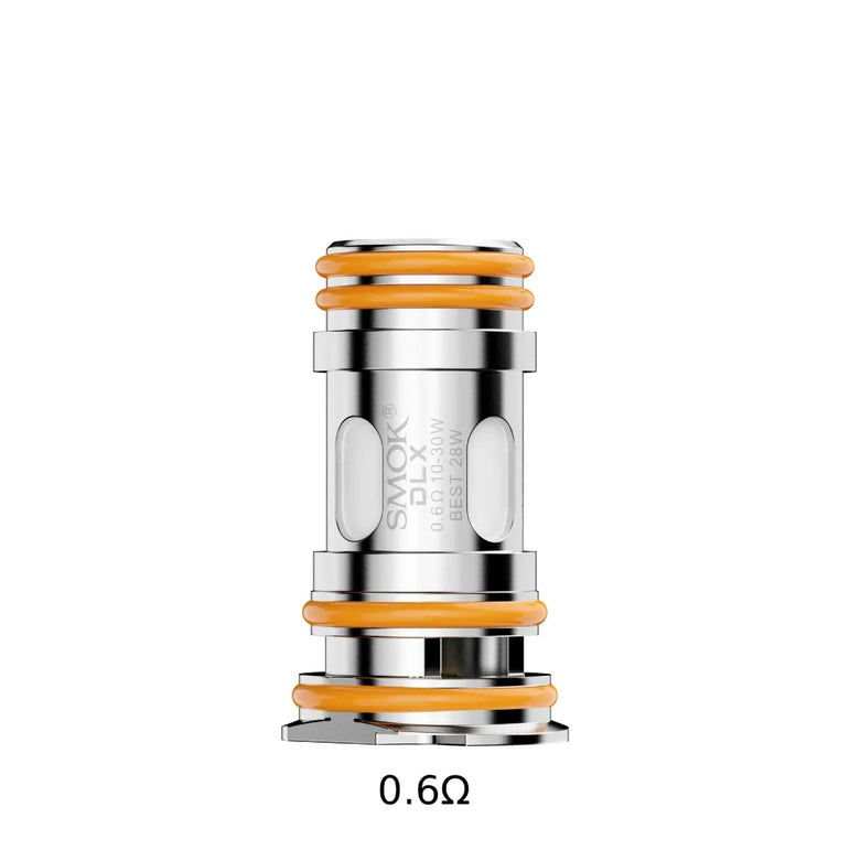 SMOK Nord6 vape coil with orange and silver design on a white background