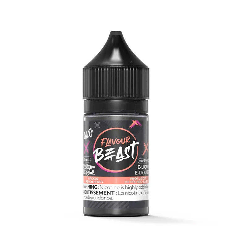 Flavour Beast salt e-juice Packin' Peach flavor 30ml.