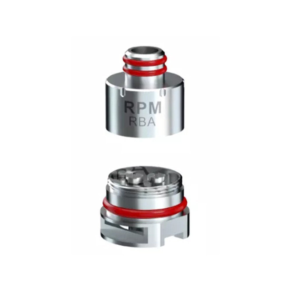 Metallic RPM RBA component on a white background