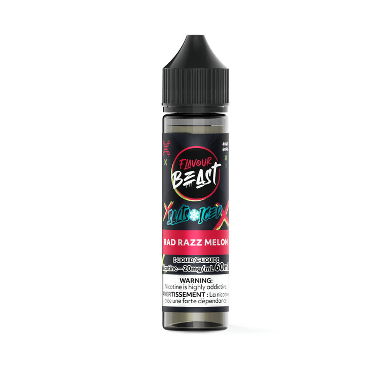Flavour Beast vape juice bottle on a white background