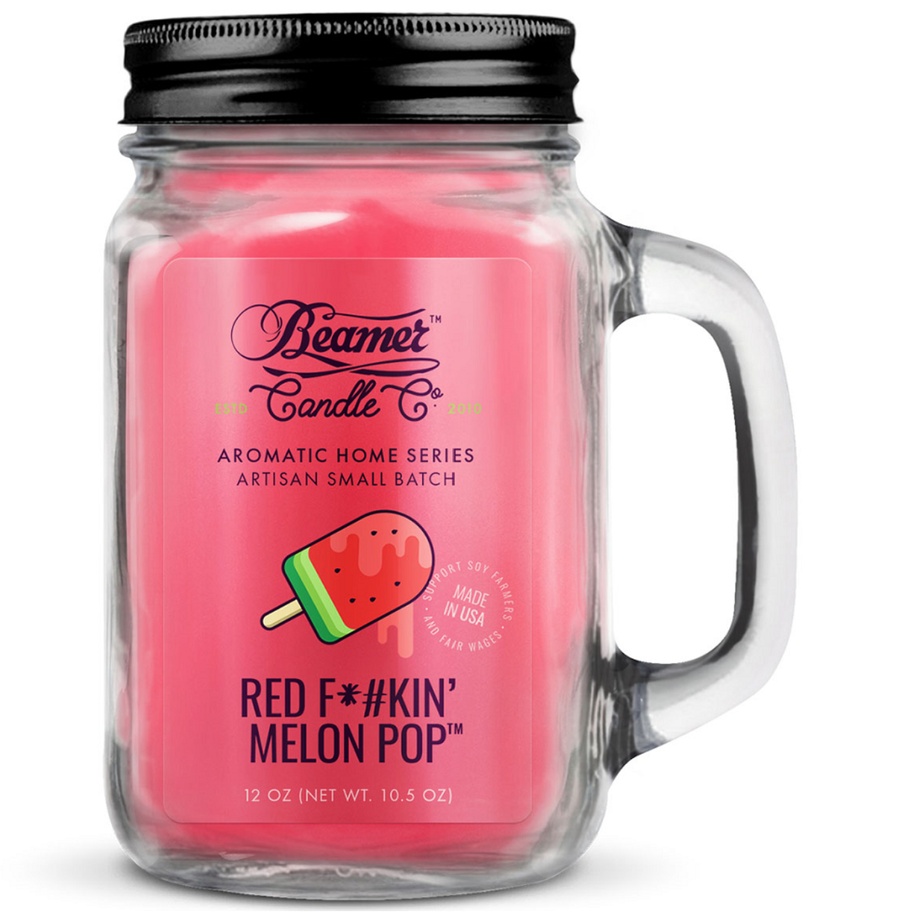 Beamer Candle Co  Red F Melon POP