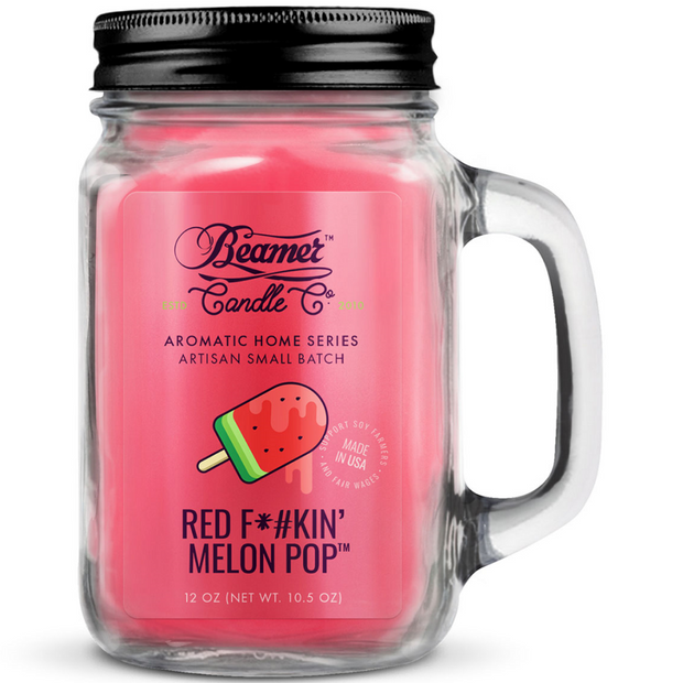Beamer Candle Co  Red F Melon POP