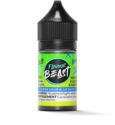 Flavour Beast salt e-juice Super Sour Blue Razz flavor 30ml.