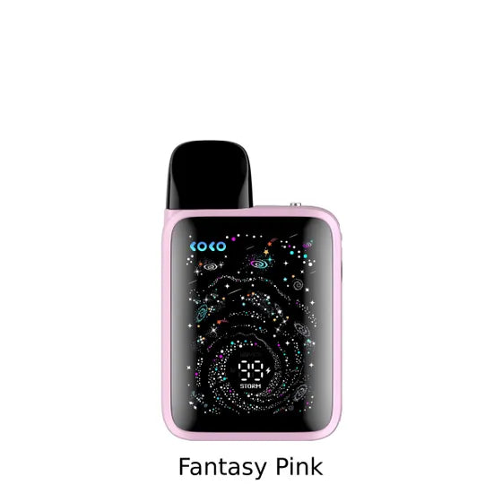 UWell Caliburn G5 Vape device with a pink frame and black top on a white background, labeled 'Fantasy Pink'.