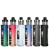 Seven VooPoo Argus Pro 2 vaping devices in various colors on a white background