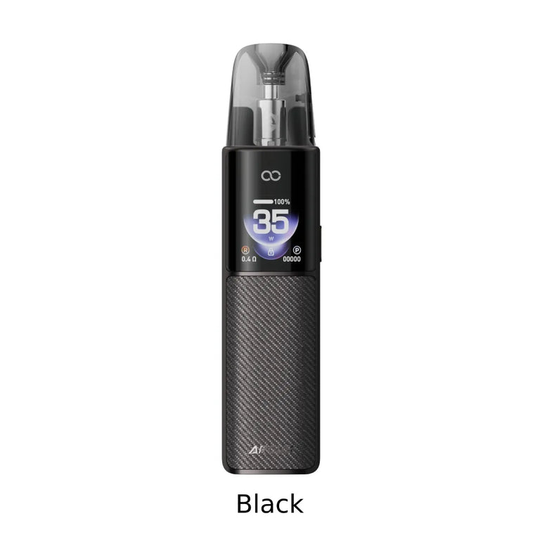 One black Voopoo Argus G4 vape device on a white background