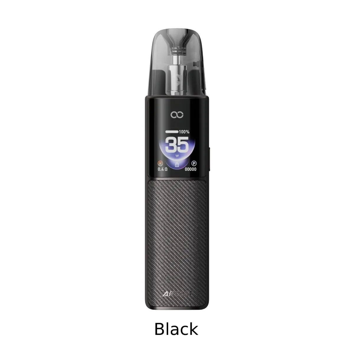 One black Voopoo Argus G4 vape device on a white background