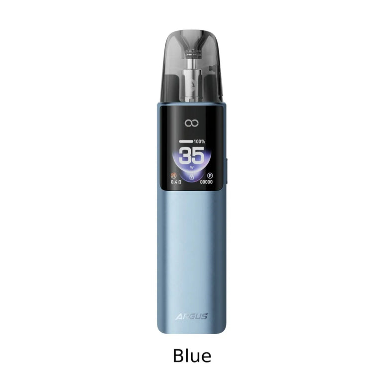 One blue Voopoo Argus G4 vape device on a white background