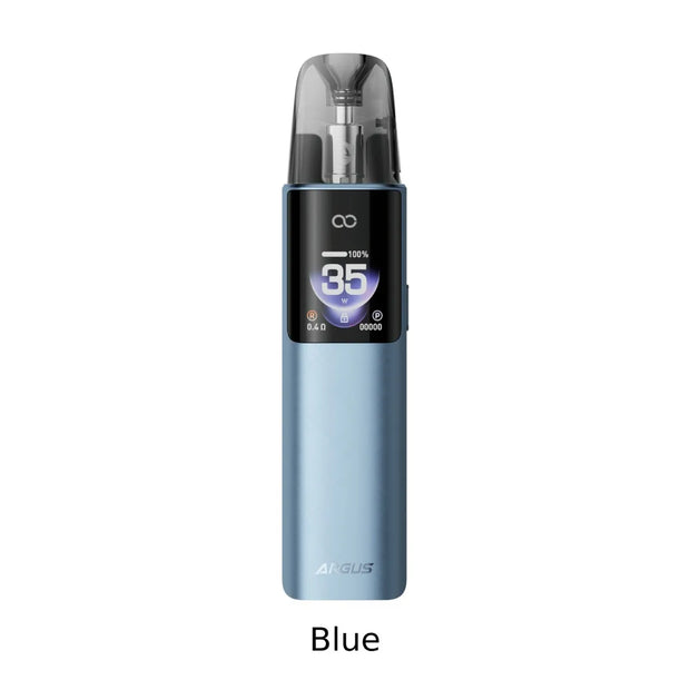 One blue Voopoo Argus G4 vape device on a white background