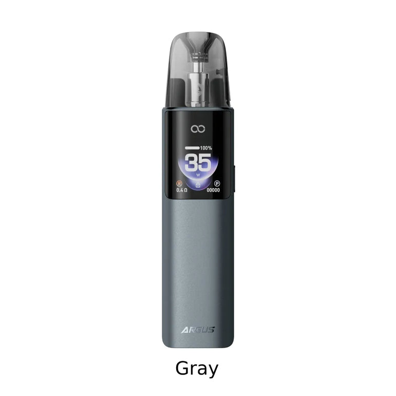 One gray Voopoo Argus G4 vape device on a white background