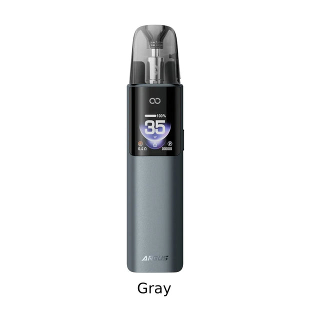 One gray Voopoo Argus G4 vape device on a white background