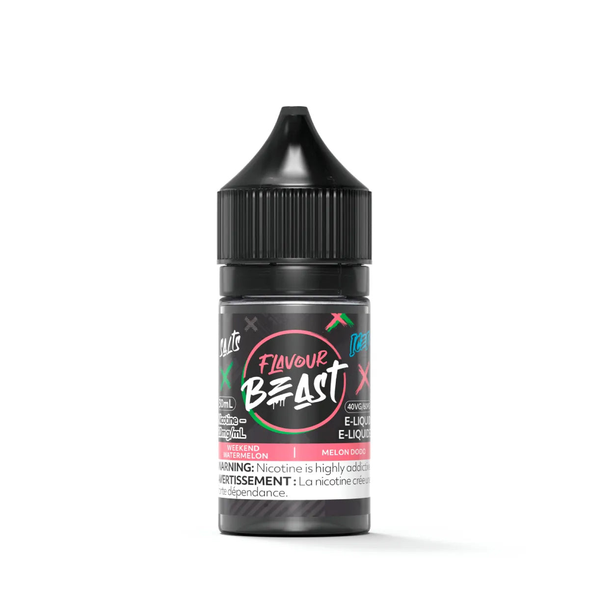 Flavour Beast salt e-juice Weekend Watermelon flavor 30ml.