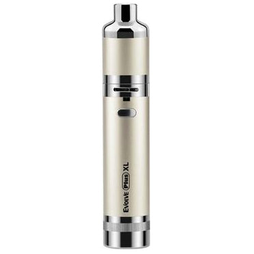 A champagne gold metallic Yocan Evolve PLUS XL wax kit labeled 'Evolve Plus XL' on a plain white background.