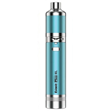 A sky blue metallic Yocan Evolve PLUS XL wax kit labeled 'Evolve Plus XL' on a plain white background.