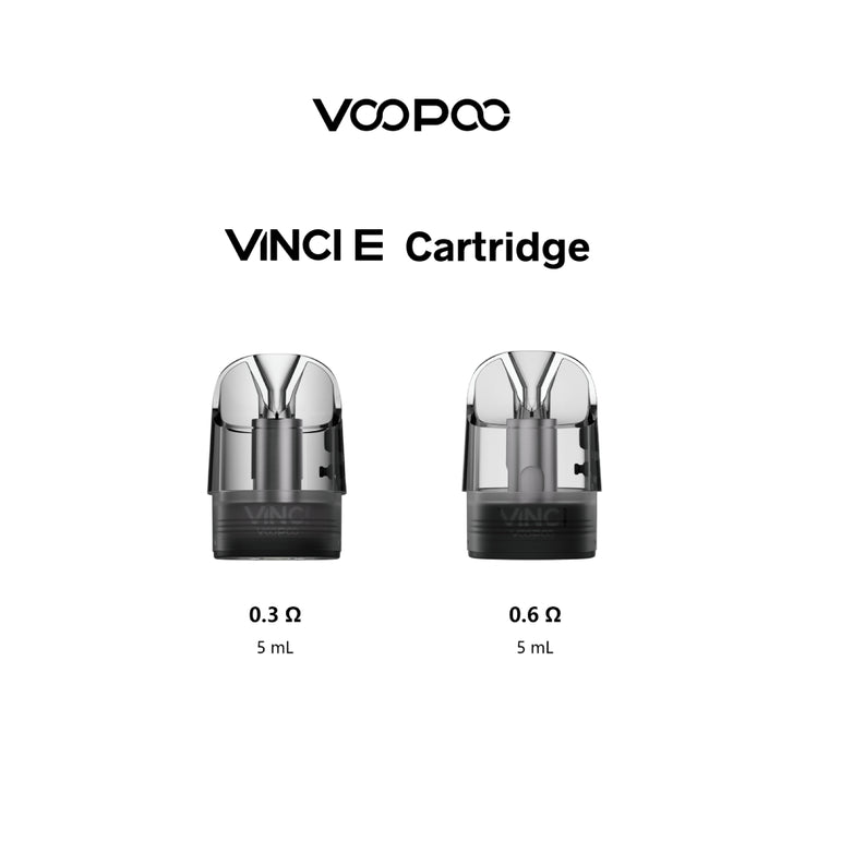 VOOPOO VINCI E Cartridge with two variants on a white background