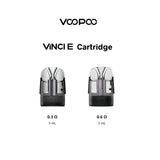 VOOPOO VINCI E Cartridge with two variants on a white background