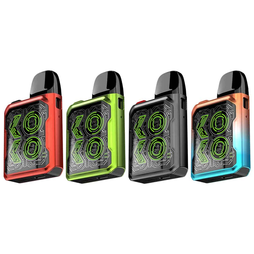 Caliburn GK2 Vape kit on white background.