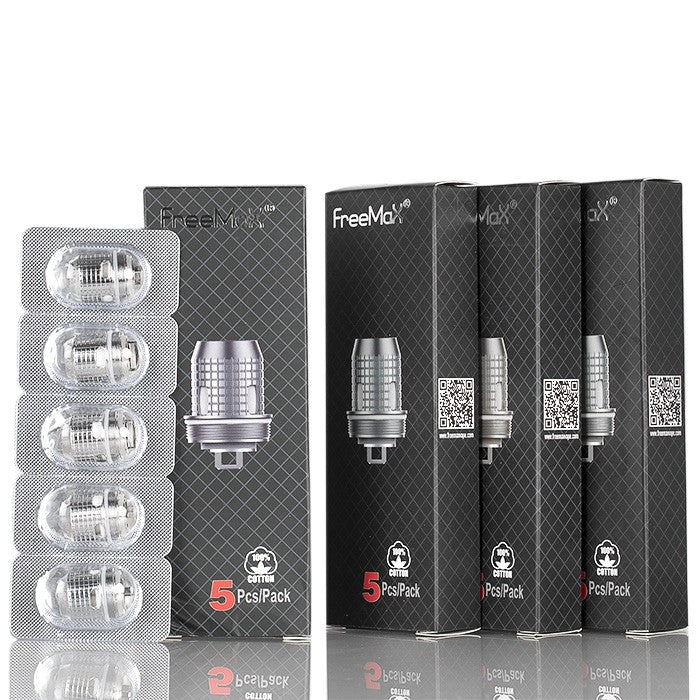 FreeMax FireLuke Mesh replacement vape coils with packaging displayed on a white background.