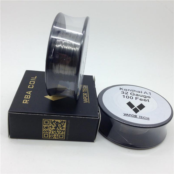 Kanthal Resistance Wire with packaging on a white background.