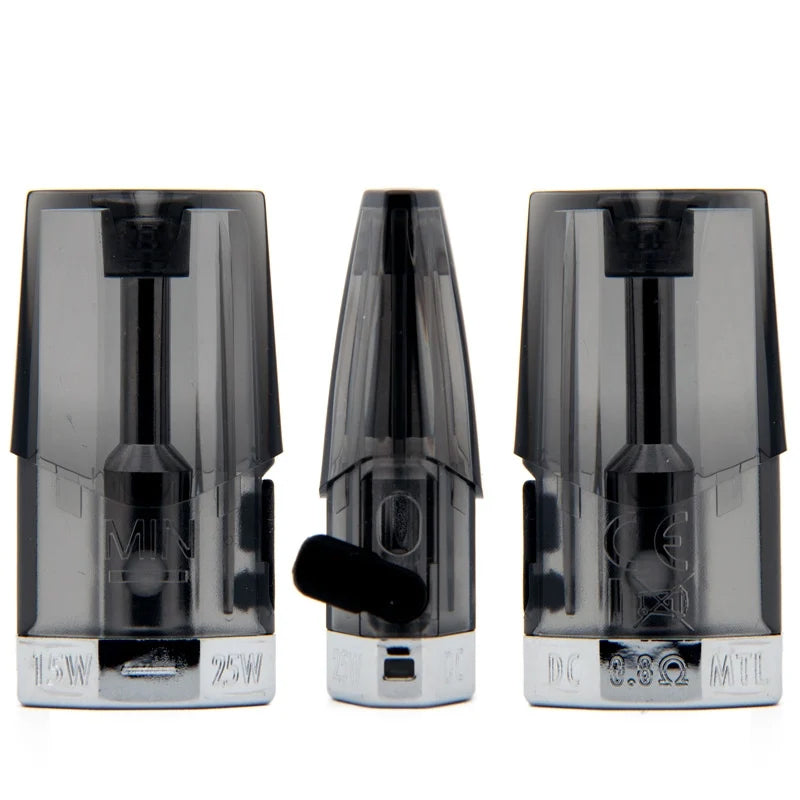 Smok NFix replacement pods showning front, back and side views on a white background.